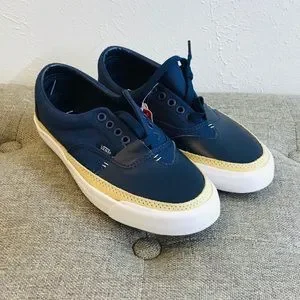 Vans | Shoes | Vans Era Overply Slip Vamp Dress Blue Size 9